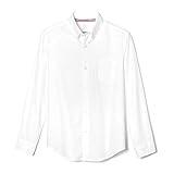 French Toast Boys Long Sleeve Oxford Shirt (Standard & Husky), White, 6