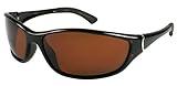 Edge I-Wear Two Tone Sporty Wrap Sunglasses w/Polarized Lens 540711TT-P(DEMI)