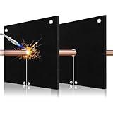HVAC Tools Welding Blanket Fireproof, 1/5in(5mm) Opening Shape Soldering Blanket, 2 Packs Brazing Heat Shield for Torch Flame Protector, Welding Pad for Plumbing, Solder Plumbers HVAC Torch Protector