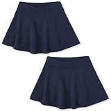The Children's Place girls Active French Terry Skort Skirt Set, Tidal 2 Pack, Small US