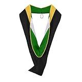 Endea Graduation Masters Hood for Science, Mathematics, Political Science, College Degrees - University Academic Regalia (Gold/Green/White)