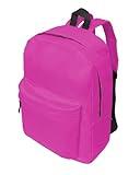 BOGGEUSS Casual Daypack Backpacks School Back Pack For Boys Girls College Lightweight Shoulders Bookbag 15.6 Inch Cute Pink Backpack For Men And Women