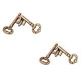 Sujosa 2 Pair Sets of Metal Brain Teaser Puzzle Keys, Assembly & Disentanglement Puzzles, IQ Logical Games, Fidget Stress Gift for Adults