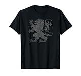 Scottish Flag Lion Rampant Heraldry distressed flag Scotland T-Shirt