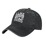QBCVOXSOHN Pickleball Lover I Like Pickleball My Dog and Maybe 3 People Baseball Cap Polyester Cowboy Hat Fashionable for Man Woman Adjustable Black