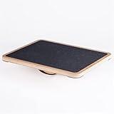StrongTek Professional Wooden Balance Board with Crossed Hardwood Base, Advanced Rocker Board for Core Strength, Stability Training, Difficult Balancing Board, Support 360° Rotation