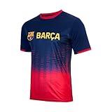 FC Barcelona Offically Licensed Jersey - Adult Soccer Game Day Jersey Inspired Shirt | Frequency, Navy, Medium