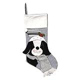 Christmas Stockings Personalized Dogs Stocking 3D Pet Hanging Ornament Modern Art Decor Set for Tree Fireplace Xmas Decor Farmhouse Men Women DIY Season Family Holiday