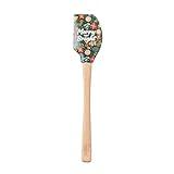 Tovolo Spatulart ‘Merry & Bright’ Christmas Holiday Silicone Spatula with Wood Handle – BPA Free, Heat-Resistant, Ideal for Baking, Mixing & Meal Prep