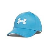 Under Armour Men's Blitzing Cap Stretch Fit, (452) Ether Blue / / White, Medium/Large