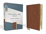 NIV, Personal Size Bible, Large Print, Leathersoft, Brown, Red Letter, Comfort Print
