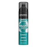 John Frieda Volume Lift Hairspray, Volumizing Hairspray with Air-Silk Technology for Fine or Flat Hair, Adds Body, Long-Lasting Hold, and Fullness for Fine, Thin Hair, 10 Oz