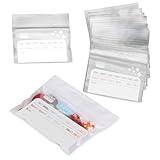 Deke Home - 100 Pack Clear Resealable Pill Bags (4x2.75 in), Travel Medicine Pouches with Write-On Label, BPA-Free Disposable Pill Organizer for Medications, Vitamins & Supplements