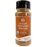 52USA Organic Ceylon Cinnamon Powder, 2 Ounce, True Cinnamon Farmed in Sri Lanka, Non-GMO, Gluten-Free, Perfect for Baking, Cooking and Beverages