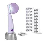 Michael Todd Beauty Sonicsmooth Pro+ Dermaplane Razor for Women Face + Eyebrow trimmer Dermaplaning System w/LED Light Peach Fuzz Remover -16 Dermaplaning Blades & 2 Microsmooth Exfoliation Tips
