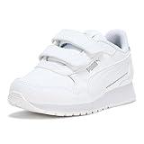 PUMA Kids ST Runner Hook and Loop Sneaker, White White-Gray Echo, 8 US Unisex Toddler