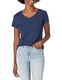 Hanes womens X-temp V-neck T-shirt novelty t shirts, Navy, X-Large US