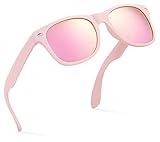 Retro Rewind Kids Sunglasses for Boys Girls Age 3-12 - Shatterproof Rubberized Frame UV400 Toddler Children Sun Glasses