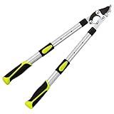 YRTSH Loppers for Tree Trimming Heavy Duty Branch Cutter with Compound Action, Effortless Tree Pruner Extendable 21-26" Loppers for Gardening, Long Handle Pruning Shears with 1.6" Clean Cut Capacity