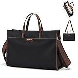 GOLF QUALITY Laptop Tote Bag for Women 15.6" Laptop Messenger Shoulder Bags for Women Business Office Work Bag Briefcase, Black