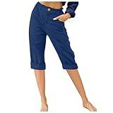 LRMQS Plus Size Capris Womens Capri Pants Summer Trendy Casual Elastic Waist Cropped Trouser Fashion Resort Wear Beach Vacation Capris Clothes Prime of Day Deals Today 2024