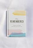 Gratbook You Remembered Book, Prompt Book to Record Memories during Grief, for self or gift as someone who lost loved one (white)