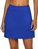 Ekouaer Clothing Women's Anytime Skort Summer Quick Drying Skirt with Underpants for Sports Blue