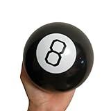 Mystic 8 Ball Decision Making Fortune Telling Game - Retro Novelty Black Eight Ball