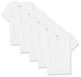 Hanes Boys' Big Ultimate Cool Comfort Crewneck Undershirt 5-Pack, White, Large
