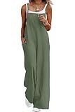 Lepunuo Womens Jumpsuits Casual Overalls Women Boho Rompers for Curvy Women Summer Grils Wide Leg Jumpsuit with Pockets