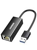 UGREEN USB to Ethernet Adapter, 1000Mbps Plug and Play Ethernet Adapter with USB 3.0, Driver Free, RJ45 LAN Network Dongle Compatible with Nintendo Switch, Laptop, PC, MacBook, Windows, macOS, Linux