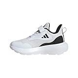 adidas Fortarun 3.0 Sneaker, White/Black/Black, 1 US Unisex Little Kid