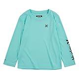 Hurley Boys' Long Sleeve Rash Guard Shirt, Tropical Twist, 7