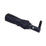NPCQUN Travel Essentials Umbrella Windproof Compact Collapsible Light, Automatic, Strong and Portable, Wind Resistant, Folding Small Umbrella for Rain Black