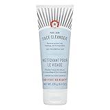 First Aid Beauty - Pure Skin Face Cleanser, Effectively Removes Makeup, Dirt, and Impurities, Gentle Cleanser Leaves Skin Soft & Supple, Safe for Sensitive Skin, Fragrance Free, 8 oz
