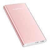 EnergyCell Pilot 4GS Portable Charger 12000mAh Fast Charging Power Bank Dual 3A High-Speed Output Battery Pack Compatible with iPhone 16 15 14 13 12 11 and More (Rose Gold)