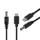 ALMOCN 2PCS USB C to DC Power Charge Cable USB-C Male to DC 5.5X2.5mm Male Power Jack Charge Cable for Office Outdoor Router PD Charger, 1M / 3.3ft (15V)
