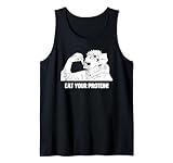Eat Your Protein Anime Gym, Pump funny Tank Top
