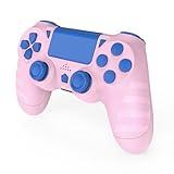 DYONDER Wireless PS4 Controllers for PS4/Pro/Slim & PC – 1000mAh Battery, 6-Axis Motion Sensor, Audio Jack (PINK)