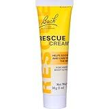 Bach RESCUE Cream, Hydrating Skincare for Hands, Body and Face, Shea Butter, Homeopathic Stress Relief Flower Essences, Fragrance-Free, Paraben-Free, Holiday Stocking Stuffer, 30g