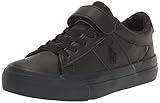 POLO RALPH LAUREN Boy's Sayer PS Triple Sneaker, Black-T, 5.5 Toddler