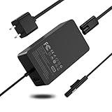 65W Laptop Surface Pro Charger Intended for Microsoft Surface10,9,8,7+,7,6,5,4,3,X, Windows Surface 6,5,4,3,2,1,Studio,Surface Go 3,2,1,Surface Book 3,2,1, Support 44W 36W Laptop 10FT Power Cord