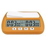 Chess Timer Digital Chess Clock, Professional Board Games Compact Competition International Chess Timer, Multi-Function Game Timer for Chess Lover Party Gifts