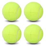 ANCKNE Walker Tennis Balls Precut Tennis Balls for Walkers 4PCS Walkers Legs Universal Precut Glide Balls, Heavy Duty Long Lasting Felt Pad Glide Coverings（Yellow）