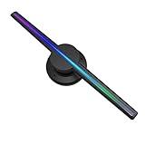 CACACOL 3D Hologram Fan, 3D Circle App Hologram Advertising Display 224 Lights 16.5" Wi-Fi Holographic LED Fan Creative Advertising Design Store Sign