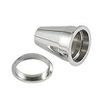 Beydodo 1 1/8 inch Tunnels for Ears, Stainless Steel 2 in 1 Tapers and Tunnels Set, Ear Gauges Screw Back Body Piercing Jewelry for Women