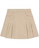 Nautica Little Girls' Uniform Poly Scooter with Scoop Pockets, Su Khaki, 6