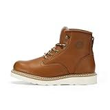 ROCKROOSTER Roberta- Men's Work Boots, 6 Inch Soft Toe Boot, Wedge Sole, Arch Support Anti-Fatigue boots, Vibram outsole EH Safety Boots, VAP615-14
