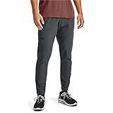 Under Armour Men's Stretch Woven Utility Tapered Workout Pants , Pitch Gray (012)/Black , Medium