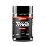 Snap Supplements Nitric Oxide Booster Supplement with L Arginine and L Citrulline Essential Amino Acids and Ginseng Root, Energy, Heart Health, Muscle Growth & Circulation Support, 60 Capsules